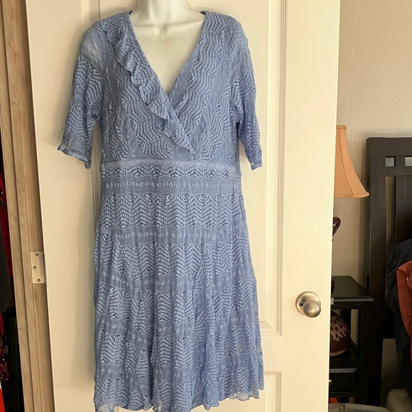Rabbit Rabbit Rabbit Light Blue Midi Dress - Picture 1 of 6